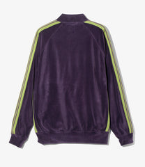 Rib Collar Track Jacket - C/PE Velour