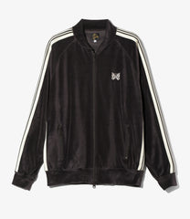 Rib Collar Track Jacket - C/PE Velour