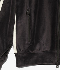 Rib Collar Track Jacket - C/PE Velour