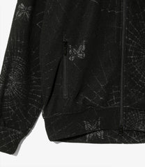 Rib Collar Track Jacket - Pile Jacquard / Spider Web