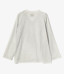 L/S V-Neck Tee - Raschel Lace