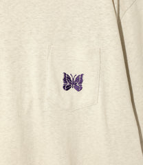 S/S Papillon Emb. Pocket Tee - Cotton Jersey