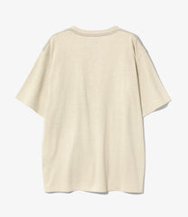 S/S Papillon Emb. Pocket Tee - Cotton Jersey