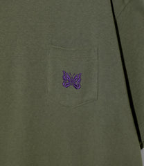 S/S Papillon Emb. Pocket Tee - Cotton Jersey