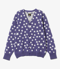 V Neck Cardigan - PE/Washi Knit / Star