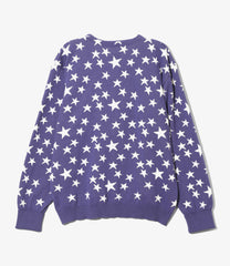 V Neck Cardigan - PE/Washi Knit / Star