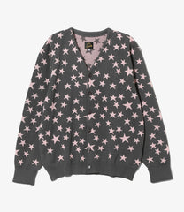 V Neck Cardigan - PE/Washi Knit / Star