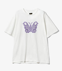 Needles x Kae Tanaka  S/S Crew Neck Tee - Poly Jersey / KT Papillon