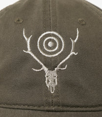 Strap Back Cap - Skull & Target Emb.