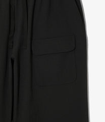String Cuff Balloon Pant- Poly Coolish Cloth