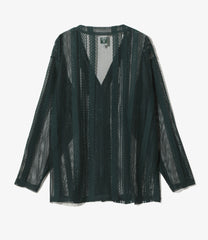 V-Neck Cardigan - Poly Lace