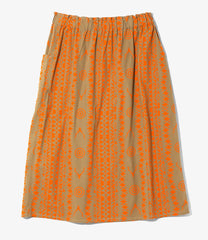 Army String Skirt - Cotton Flannel Printed