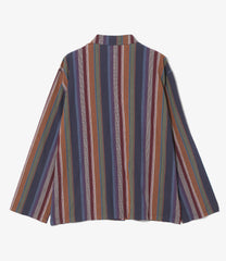 Stand Collar Shirt - Multi Stripe