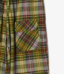 String Cuff Balloon Pant - Madras Plaid