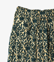 String Cropped Pant- Batik Leaf Pt.