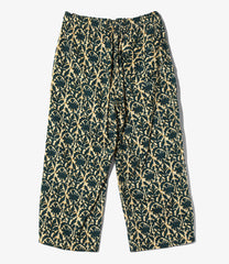 String Cropped Pant- Batik Leaf Pt.