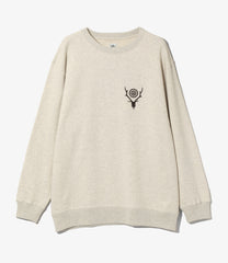 Crew Neck Sweat Shirt - Cotton French Terry