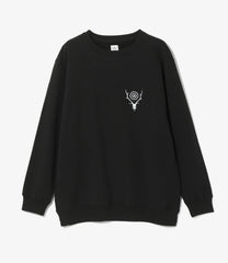 Crew Neck Sweat Shirt - Cotton French Terry