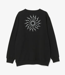 Crew Neck Sweat Shirt - Cotton French Terry