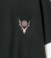 S/S Round Pocket Tee - Circle Horn