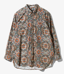 19 Century BD Shirt - Navy Floral Printed Cotton Lawn