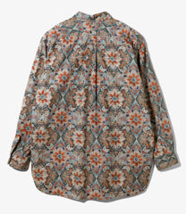 19 Century BD Shirt - Navy Floral Printed Cotton Lawn