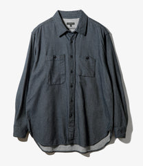 Work Shirt - Cotton Denim Flannel