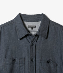 Work Shirt - Cotton Denim Flannel