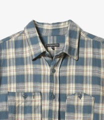 Work Shirt - Cotton Plaid Jacquard