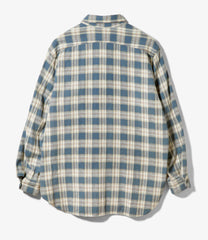 Work Shirt - Cotton Plaid Jacquard