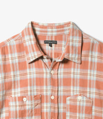 Work Shirt - Cotton Plaid Jacquard
