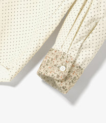 Combo Short Collar Shirt - 21W Corduroy Polka Dot Print
