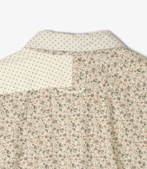 Combo Short Collar Shirt - 21W Corduroy Polka Dot Print