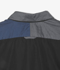 Combo Short Collar Shirt - Cotton Iridescent Broadcloth