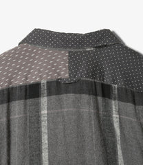 Combo Short Collar Shirt - Cotton Music Note Print