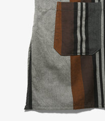 Dayton Long Shirt - Wide Stripe Worsted Wool
