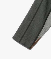 Dayton Long Shirt - Wide Stripe Worsted Wool
