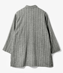 Dayton Long Shirt - Wool Striped HB