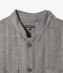 Dayton Long Shirt - Wool Striped HB