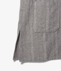Dayton Long Shirt - Wool Striped HB