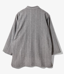 Dayton Long Shirt - Wool Striped HB