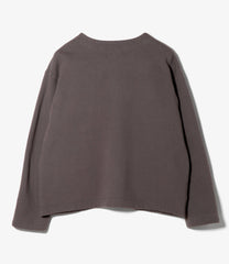 Knit Cardigan - 12oz Cotton Fleece