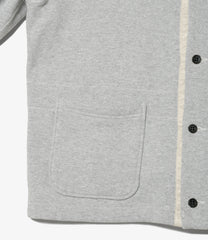 Knit Cardigan - 12oz Cotton Fleece