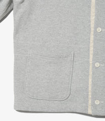 Knit Cardigan - 12oz Cotton Fleece