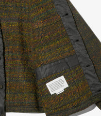 Knit Cardigan - Wool Poly Nep Sweater Knit