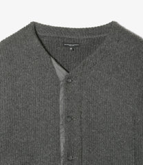 Knit Cardigan - Wool Poly Nep Sweater Knit