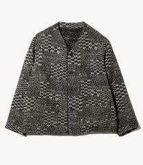 Knit Cardigan - Pattern Block Jacquard