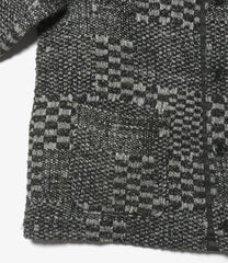 Knit Cardigan - Pattern Block Jacquard