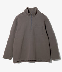 Zip Mock Neck - 12oz Cotton Fleece