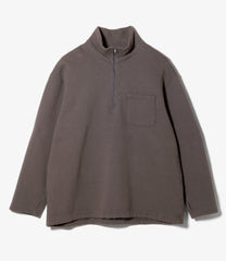 Zip Mock Neck - 12oz Cotton Fleece